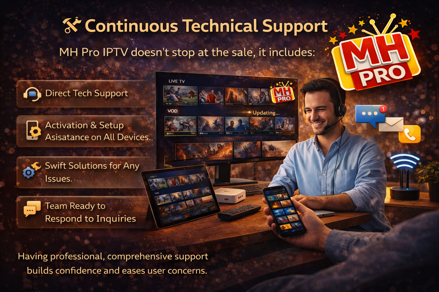 دعم فني متواصل