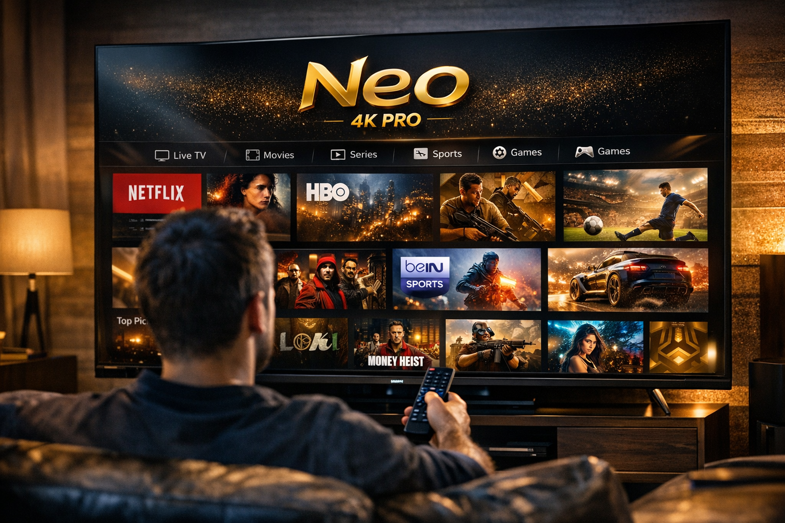 Neo 4K Pro — رؤية الخدمة وتجربة الاستخدام