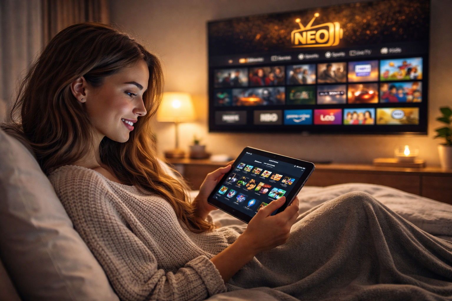 Neo 4K Pro — تقسيم المحتوى لتسهيل الاختيار