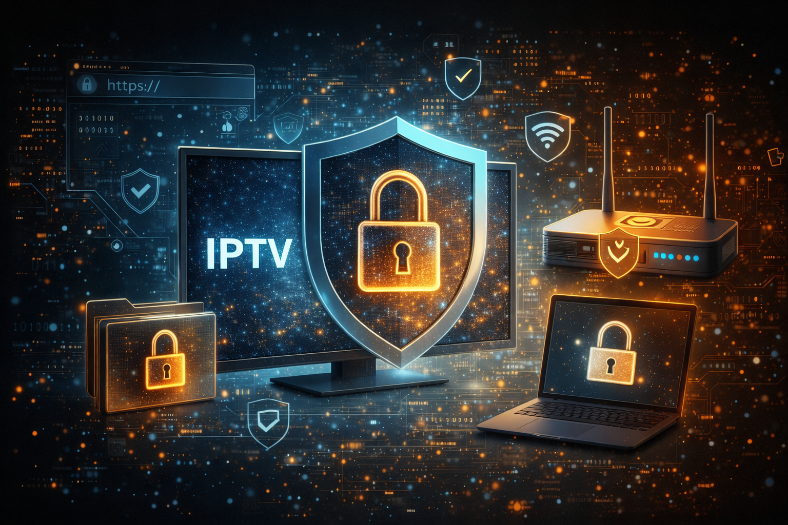 أمان وخصوصية IPTV